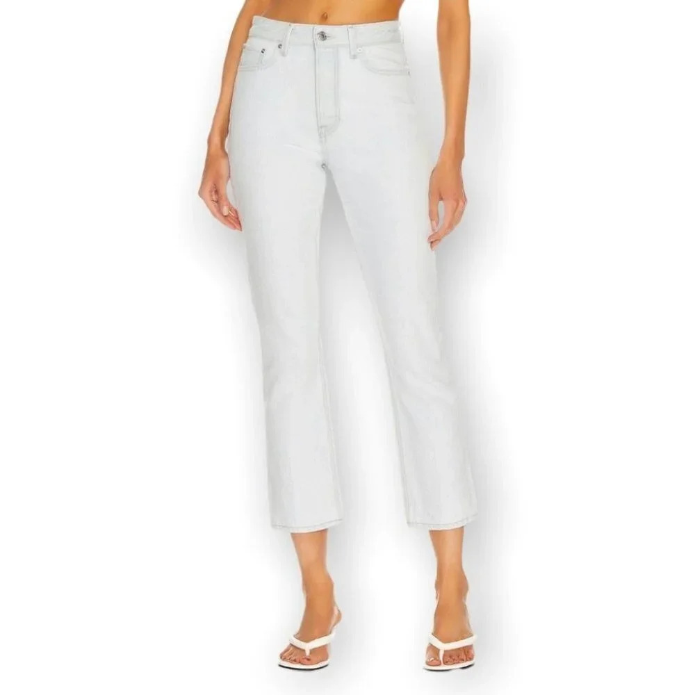 GRLFRND Karolina High Rise Straight  Crop Jeans